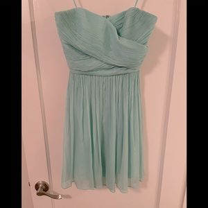 JCrew Bridesmaid Dress Chiffon Blue